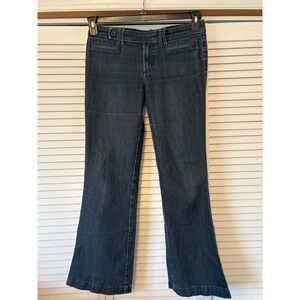 Banana Republic Dark Wash Flare Jeans Women's Size 28 6R Bootcut Denim